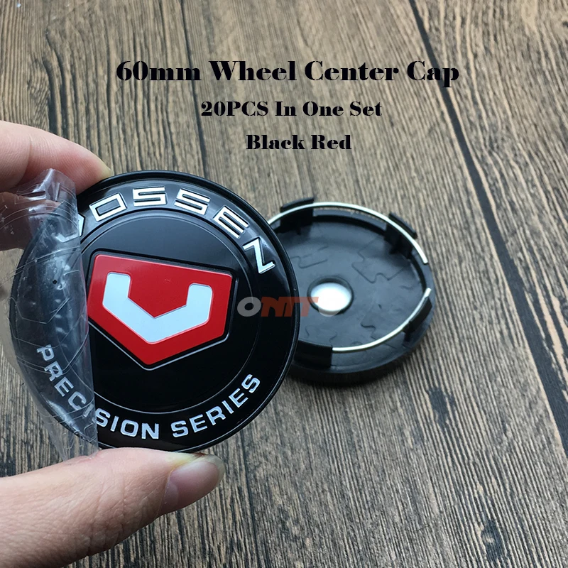 20 шт 2 36 дюймов 60 мм черный красный для bmw Vossen Precision серия авто наклейка эмблема 56