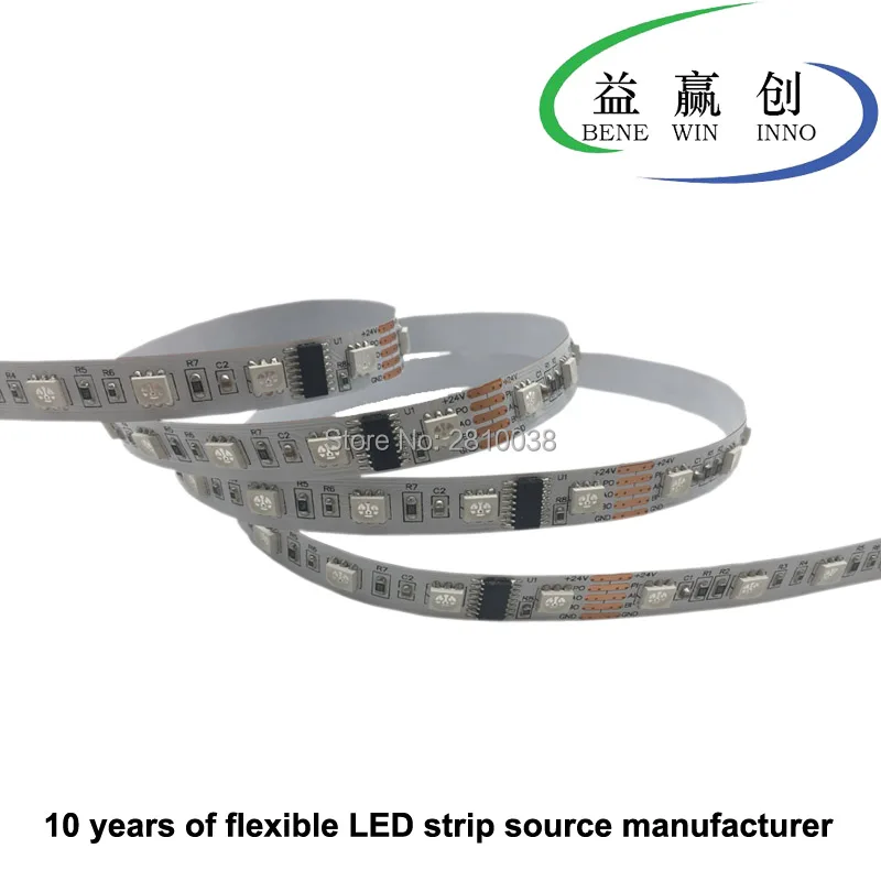 100 м/лот SM16512 DC12V волшебный цвет Светодиодная Пиксельная полоса dmx512 60