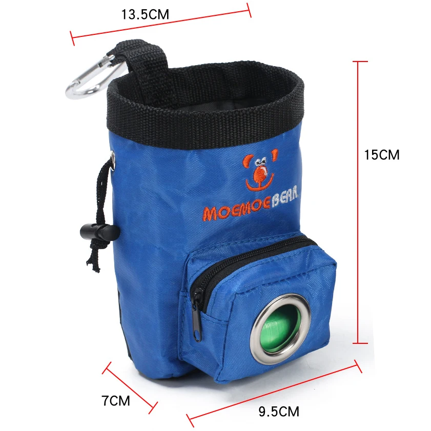 Сумка для собак и щенков синяя сумка прогулок с едой лакомством тренировочная