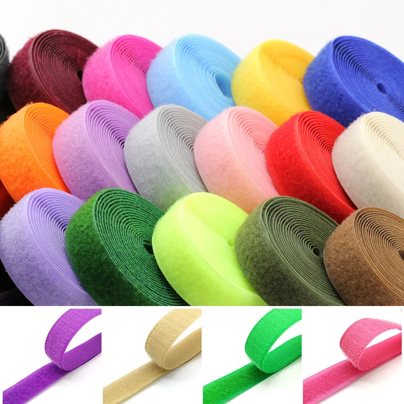 

1Color Nylon Back-To-Back Velcros No Adhesive Fastener Nylon Magic Tape Strip Sewing Accessory Hook and Loop Width 2.0cm