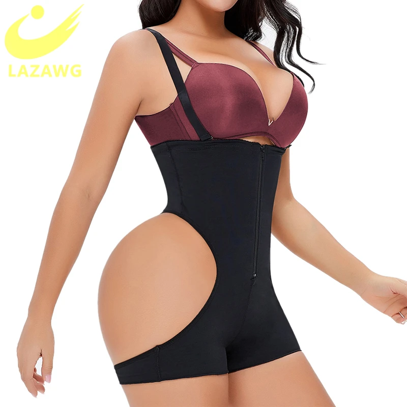 

LAZAWG Women Waist Trainer Panties Booty Enhance Seamless Shapewear Belly Faja Slim Shapers Corset Butt Lifter Underwear Briefs