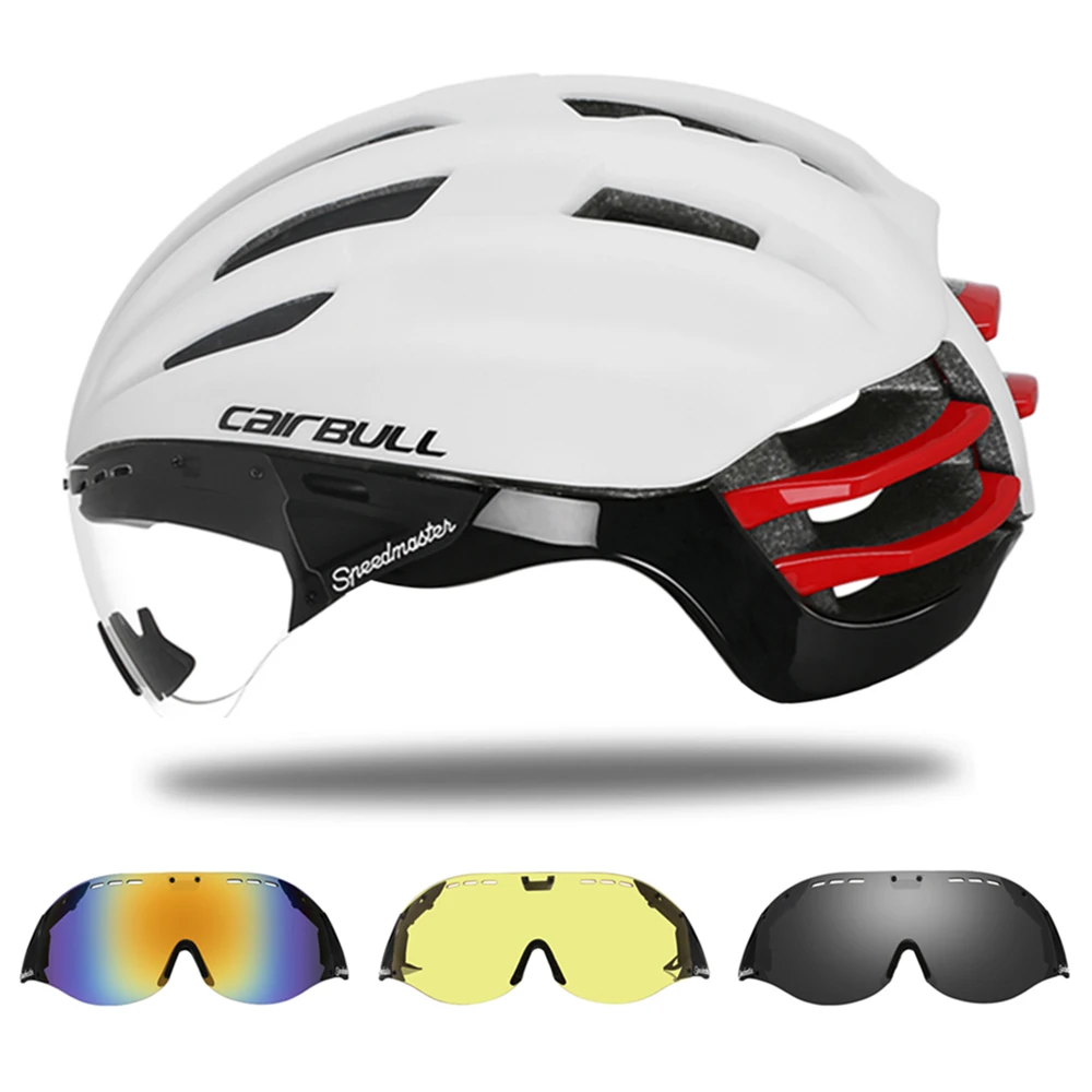

Cycling Helmet Aero Helmet TT Time Trial for Men Women Goggles Race Triathlon Road Bike Helmet Casco Ciclismo Bicycle Equipment