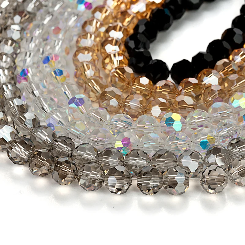beads wholesale 30pcs 8mm Round Faceted Crystal Glass Beads for Making Jewelry Diy Spacer | Украшения и аксессуары