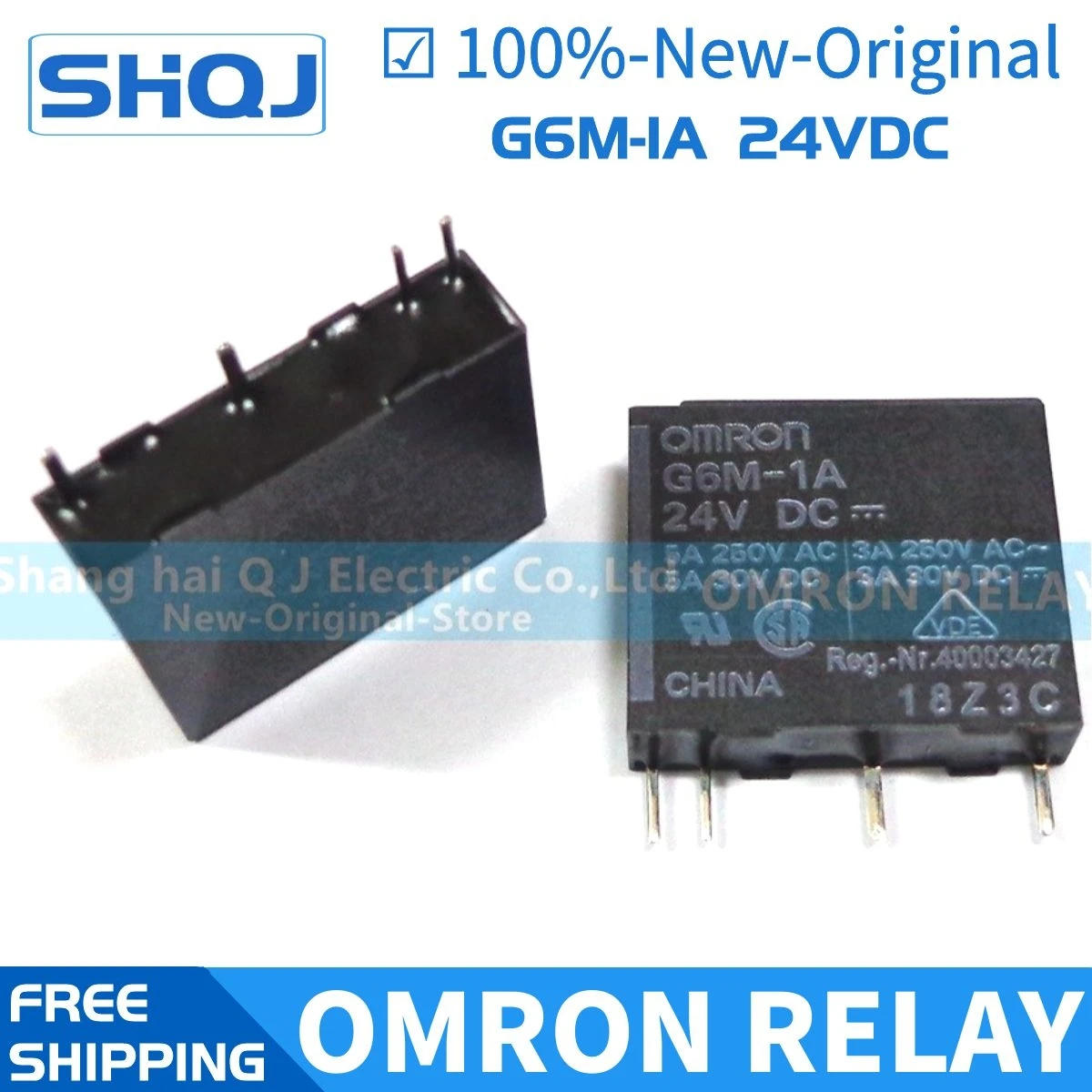 

Реле OMRON G6M-1A 24 В постоянного тока, 4 контакта, 5A, 100%-новинка, оригинал, 5 шт.