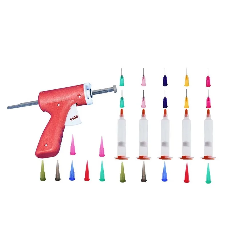 10 мл ручной шприц пистолет один жидкий клеевой 10cc Common 1 шт. + конусов 5 Наконечники