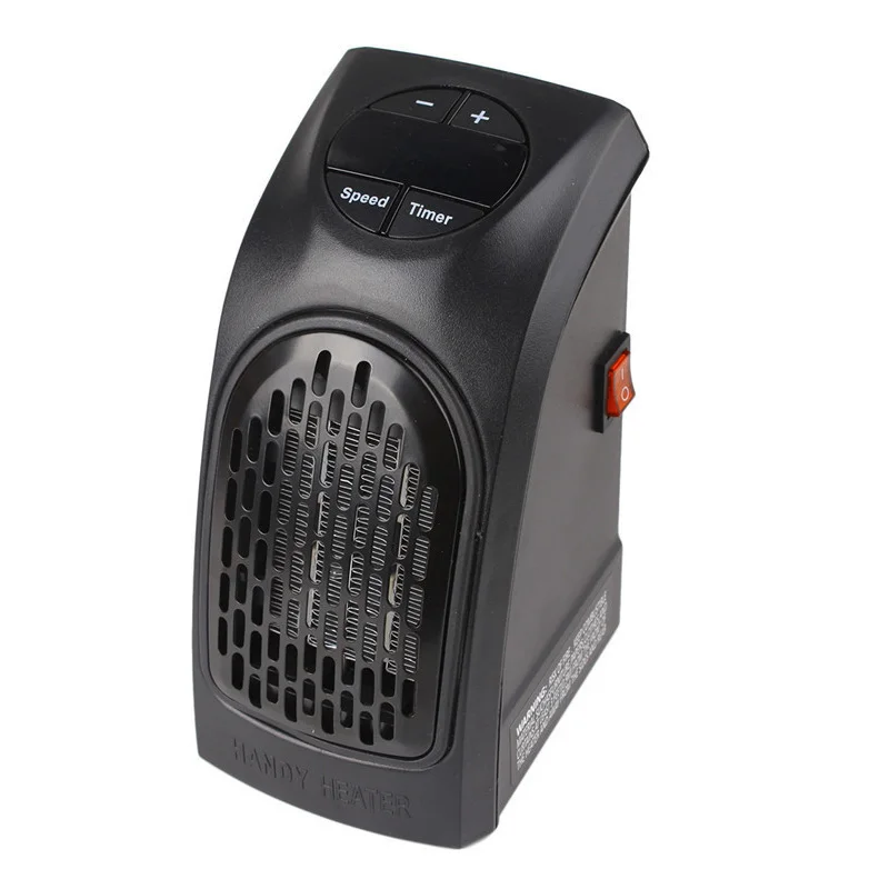 

400W Electric Wall Heater Mini Portable Plug-in Personal Space Warmer for Indoor Heating Camping Any Place Adjustable Thermostat