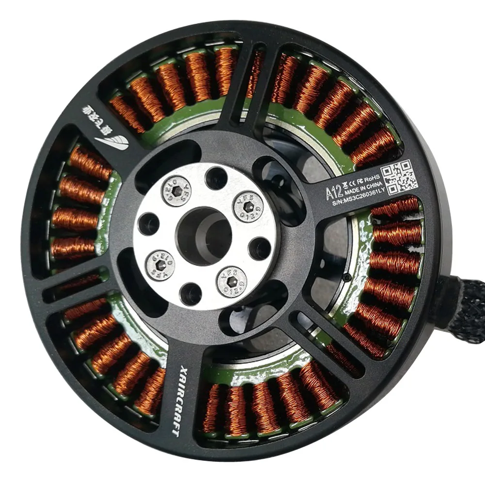 

Brand New A12 Brushless Motor XAG P20 Drone 100KV Airplane Plant Protection UAV Large Torque External Rotor Motor Large Thrust