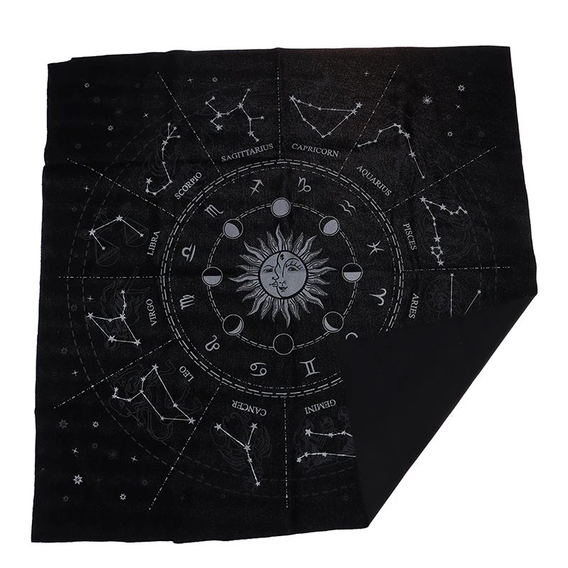 

Скатерть Таро Тройная Луна пентаграмма языческий алтарь Таро ткань фланелевая звезда гадания 12 созвездий Астрология 49x49 см