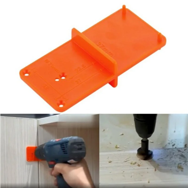 

35mm 40mm Hinge Hole Drilling Guide Locator Hole Opener Template Door Cabinets DIY Tools For Woodworking Hand Tools Set