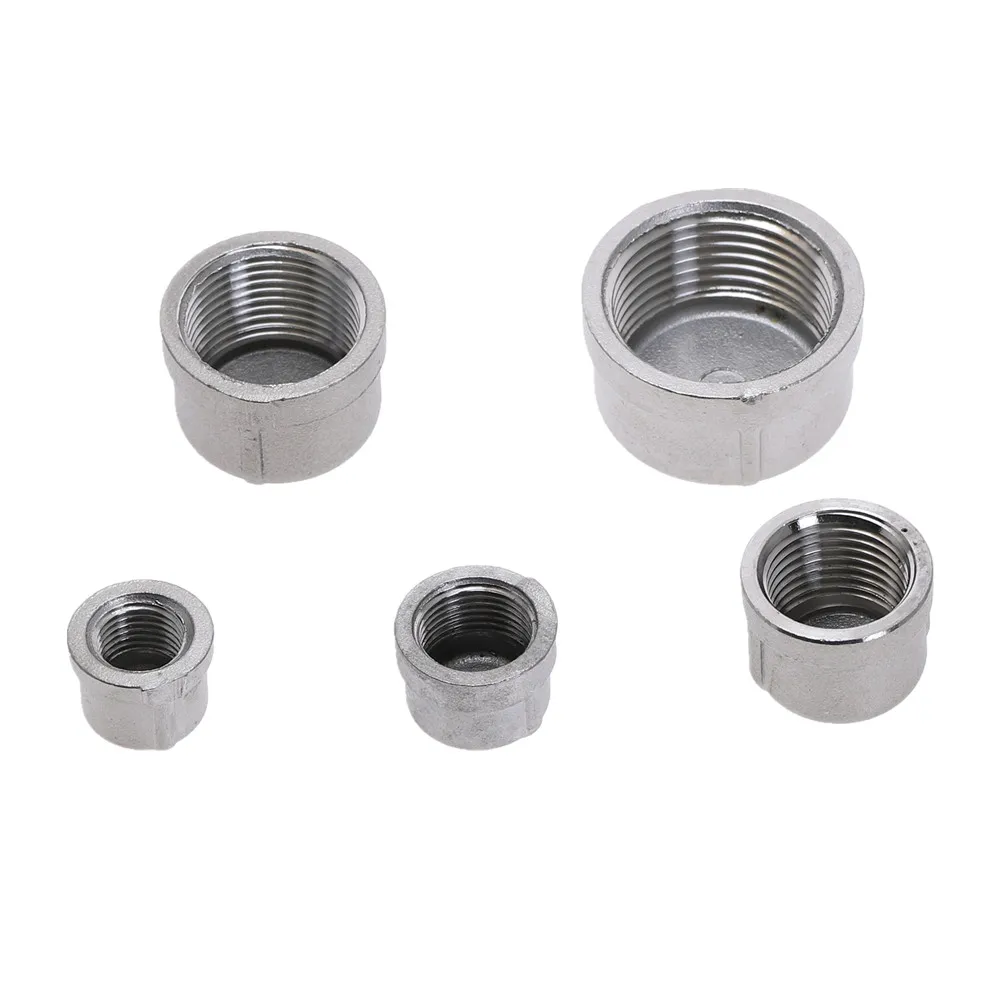 Фото 1pcs 304 stainless steel inner silk tube cap/head/tube plug pipe Plumbing Fittings Female Thread 1/4'' 3/8" 1/2'' 3/4" 1" 1pcs 304 stainless steel inner silk tube cap/head/tube plug pipe Plumbing Fittings Female Thread 1/4'' 3/8" 1/2'' 3/4" 1"