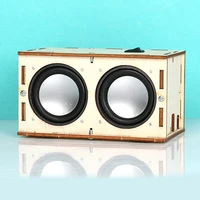 stem learning non toxic abs battery powered electronic sound amplifier diy speaker box kit handmade science experiment
