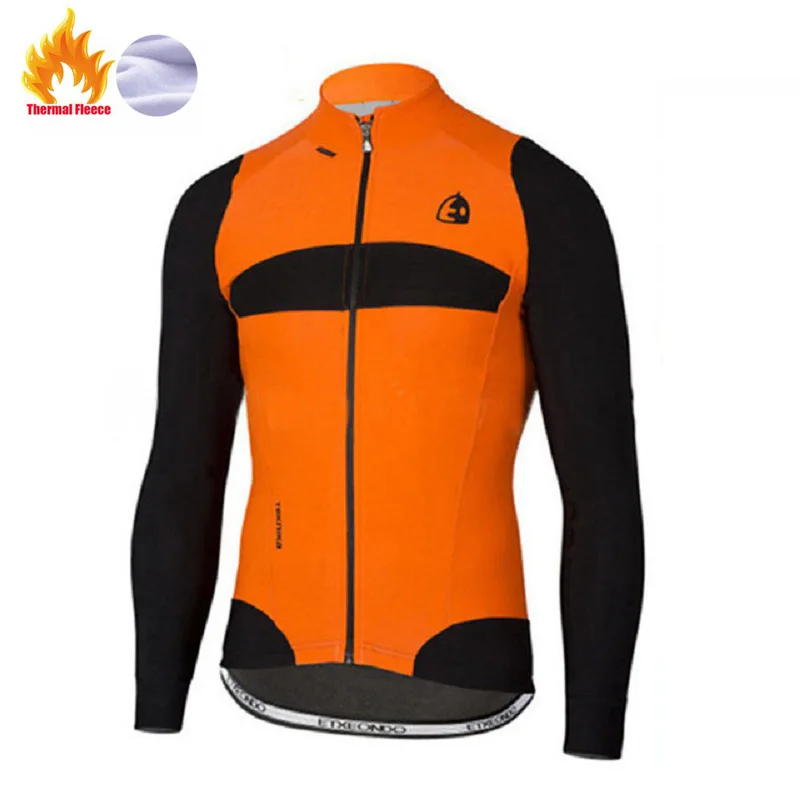 Зимняя Теплая Флисовая Куртка Etxeondo велосипедная Джерси с длинным рукавом одежда