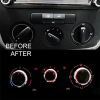3pcs car styling air conditioning knob ac knob heat control switch button knob for golf passat caddy car accessories