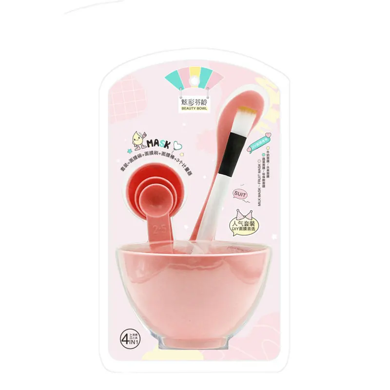B2-6PCS Набор силиконовых масок для лица "сделай сам", кисточка палочка для макияжа, косметологические приборы - Цвет: B2-6PCS