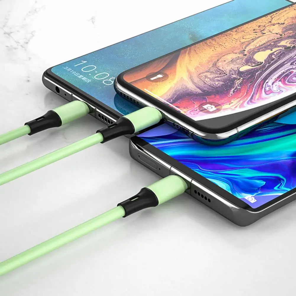 USB-кабель 3 в 1 для iPhone 6 7 8 Plus X XR Samsung S7 Xiaomi мульти-зарядное устройство быстрой