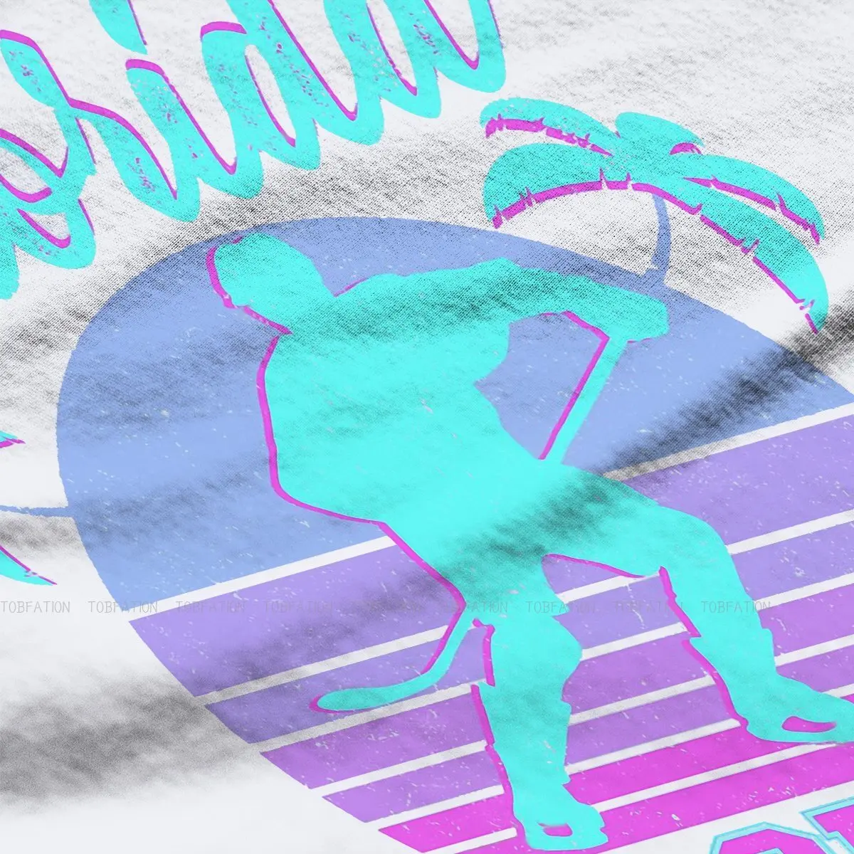 Майами тиски с круглым вырезом футболки Флорида Хоккей принт Мужская футболка