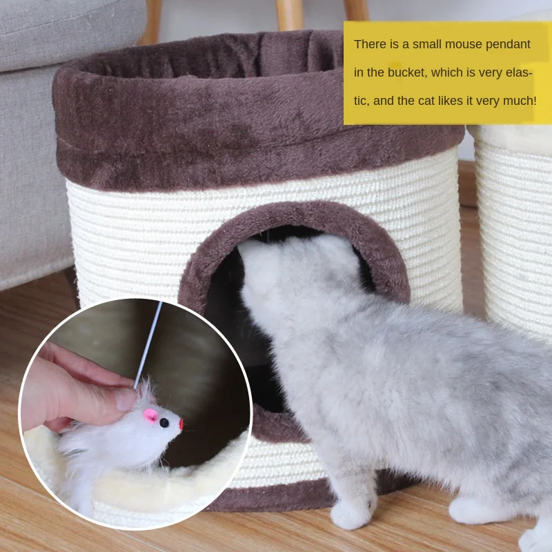 

Small cat house cat toy cat scratch export pet products cat rack cat house climbing wear resistant sisal board