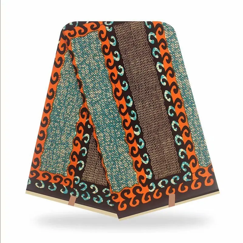

African Fabrics 100%Cotton Wax Print Fabric High Quality African Fabrics For Wedding Dresses 6 Yard