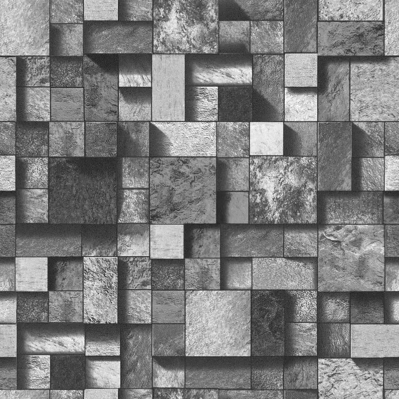 Винтажная кирпичная настенная бумага 3D Домашний Декор Ретро серый синий