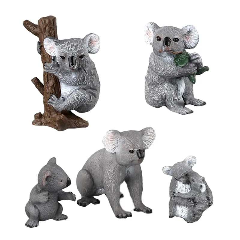 

Имитация коала, коллекционные игрушки, Милая модель коала, Детская модель диких животных, игрушки, домашний декор