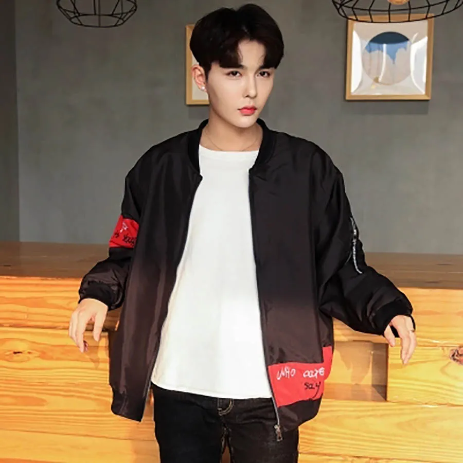 Varsity Letterman забавная куртка-бомбер мужская уличная пилот хип-хоп Flight college Anorak