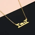 Модное ожерелье Cxwind с подвеской в виде слона для женщин и девушек, очаровательные ожерелья в стиле бохо, парные ювелирные изделия, подарок для лучшего друга