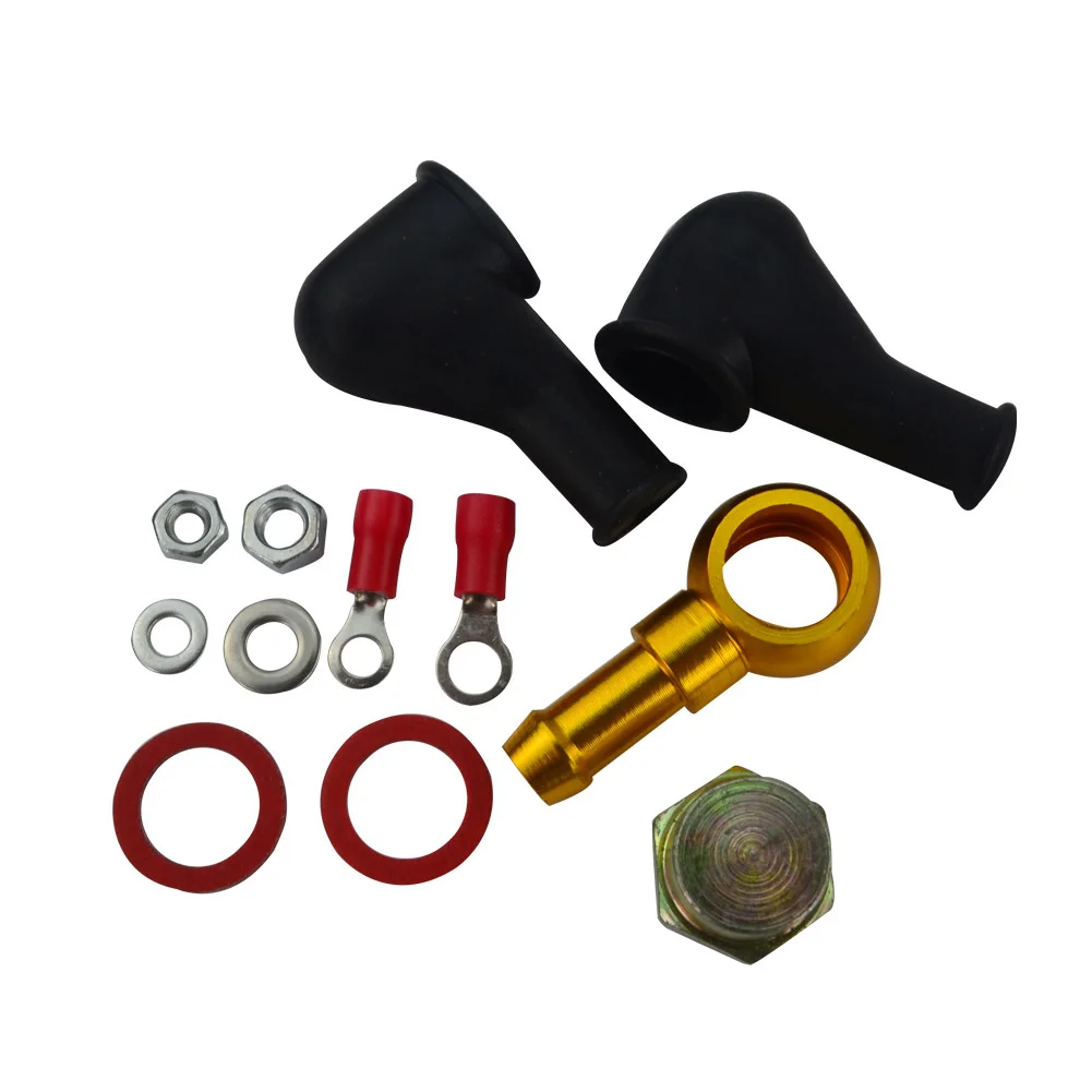 8mm Adaptor Union Fuel Pump Hose Fitting Kit Tail Rustproof 044 Outlet Replacement Durable Metal Spare For BANJO | Автомобили и