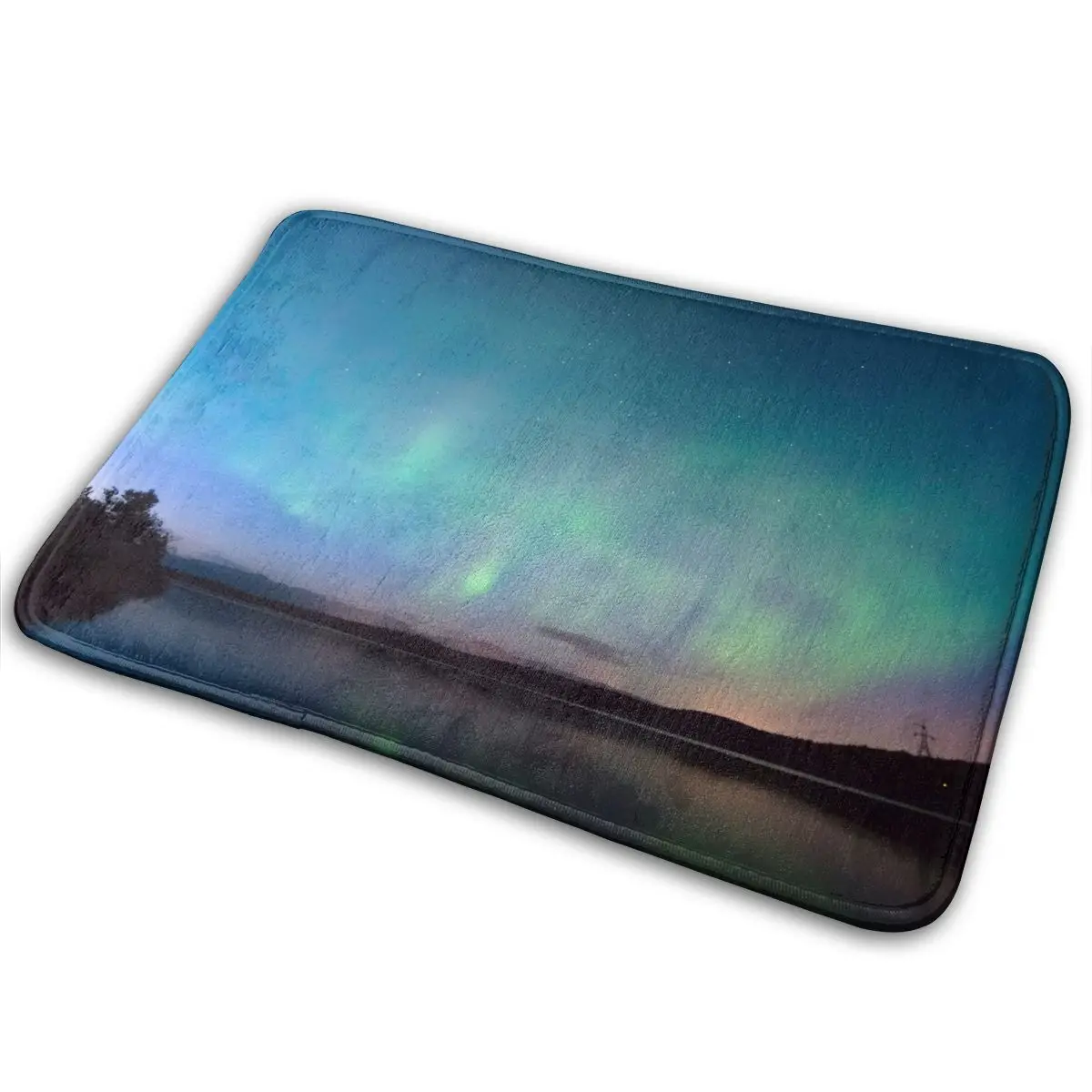 Звездного неба моря фланелевый Придверный коврик Добро пожаловать для прихожей