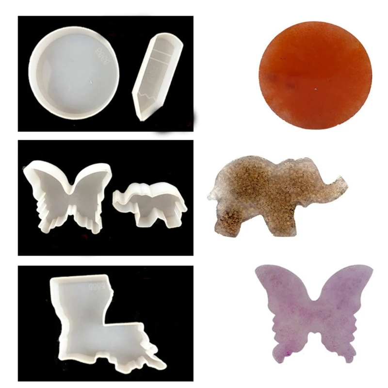 

Car Aromatherapy Plaster Epoxy Resin Mold Soap Candle Silicone Mould DIY Crafts Ornaments Casting Tool