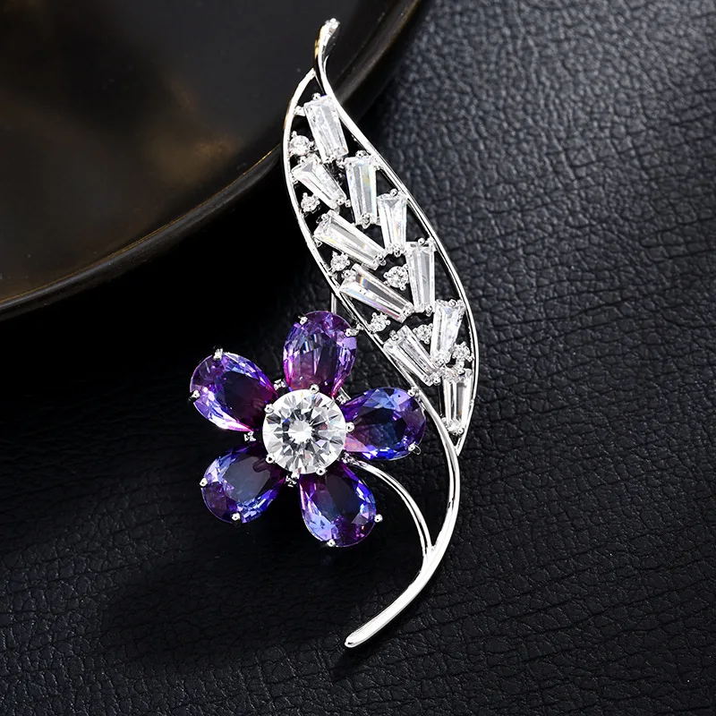 Брошь булавка ювелирные изделия для женщин большой горный хрусталь Кристалл