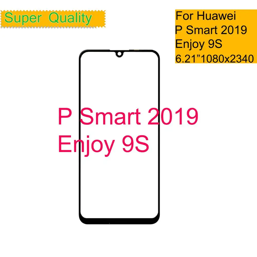 

6,21 "для Huawei P Smart 2019 Φ Сенсорная Панель переднее стекло внешнее для Enjoy 9S ЖК-стекло Замена объектива