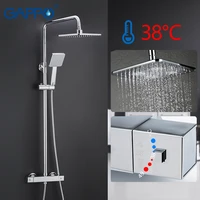 gappo thermostatic shower set rain shower set shower faucet hot and cold shower faucet bathtub thermostatic shower mixer