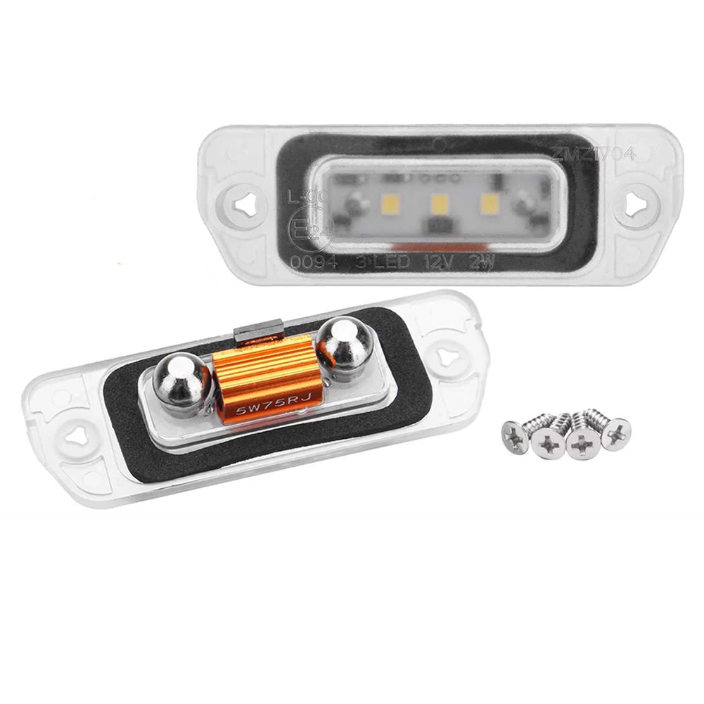 Белый светодиодный светильник для номерного знака Mercedes Benz AMG ML GL R Class W164 W251 2