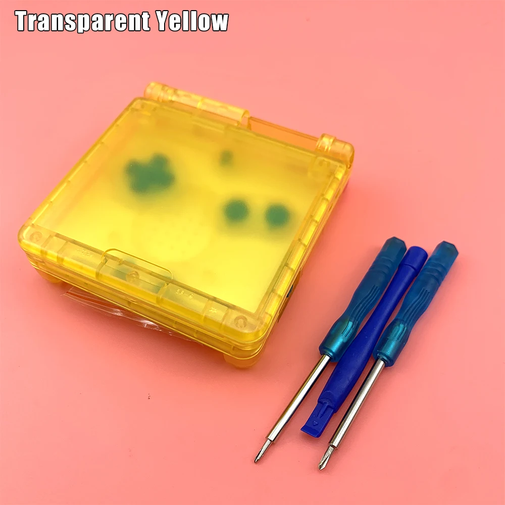 Прозрачный прозрачный белый фиолетовый черный красный корпус для GameBoy Advance SP GBA