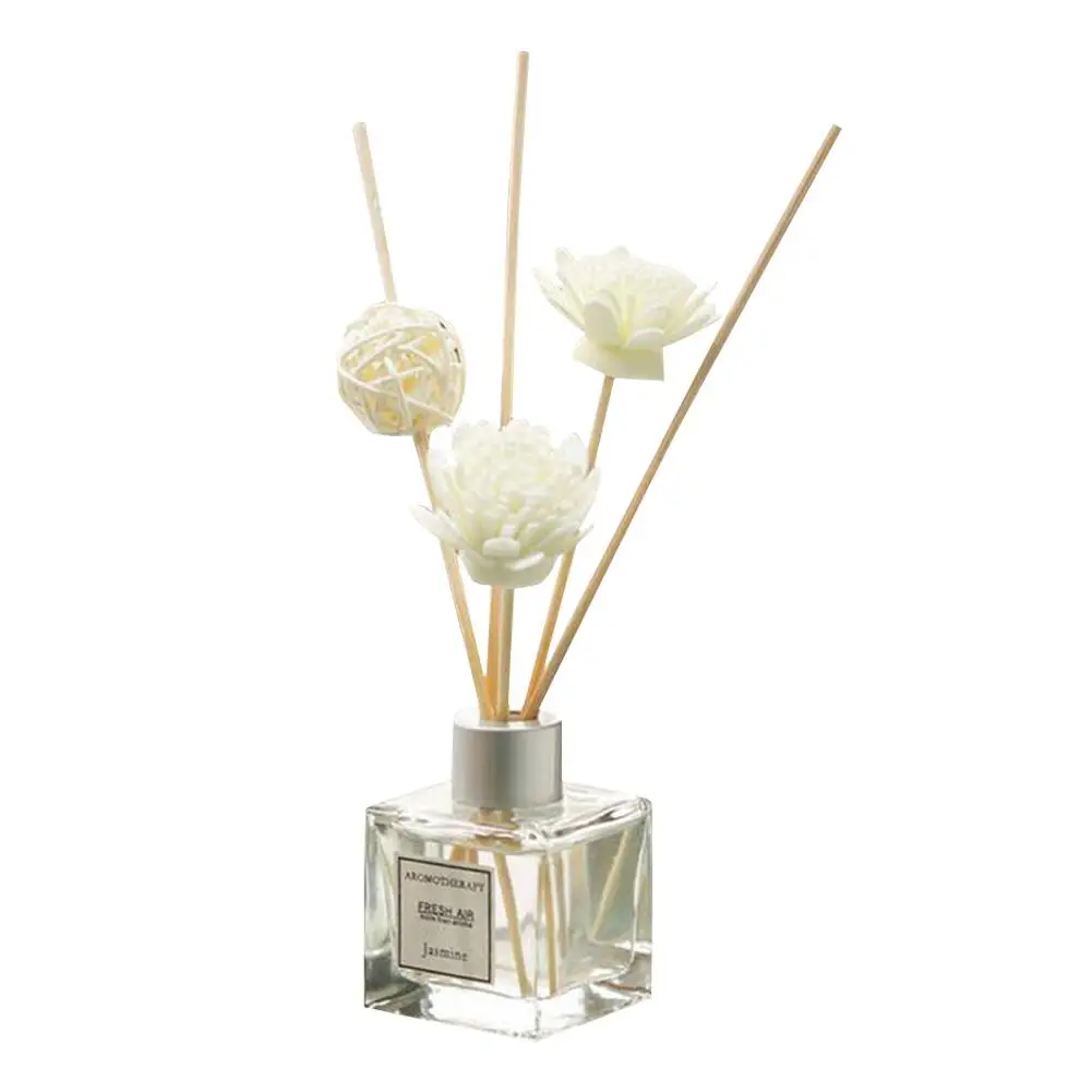 

Aromatherapy Perfume Diffuser Set For Home Room Office Bathroom With Rattan Ball And Flower Decoration Relaxing Mind And Body