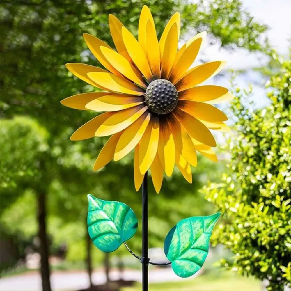 

Sunflower Rotating Windmill For Lawn Garden Decoration