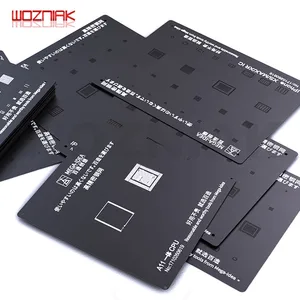 QIANLI черное растение Оловянная стальная сетка для IPHONE CPU A8 A9 A10 A11 A12 оловянный шар BGA набор трафаретов для реболлинга