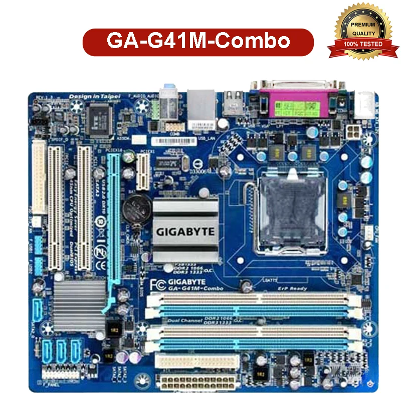 Для Gigabyte GA-G41M-Combo настольная материнская плата G41M-Combo G41 Socket LGA 775 DDR2 DDR3 Micro-ATX в