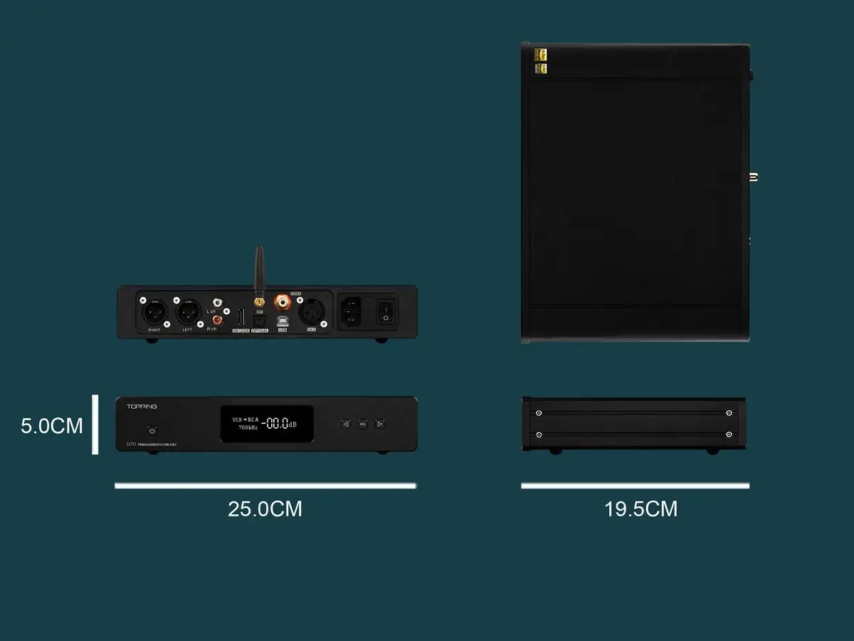 TOPPING D70 полный сбалансированный ЦАП усилитель Bluetooth XMOS XU208 AK4497 USB DAC аудио декодер усилителя DSD512 оптический Caoxial входной усилитель