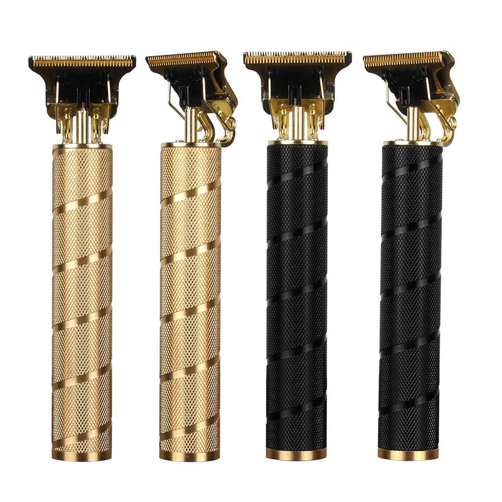 

2021 Hair Trimmer Electric Hair clipper Rechargeable Cordless Shaver trimmer for men Barber Cutting Machine T9 USB Gold Black