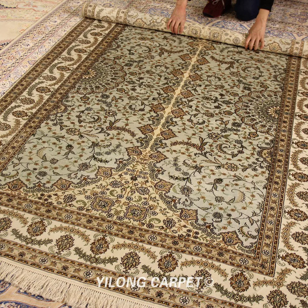 YILONG 5 'x 8' элегантный ручной персидский шелковый ковер кашмир мебель домашний