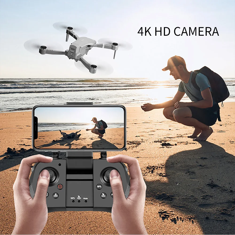 Дрон F3 4K 5G GPS HD широкоугольная Двойная камера Wi-Fi прямая трансляция видео FPV