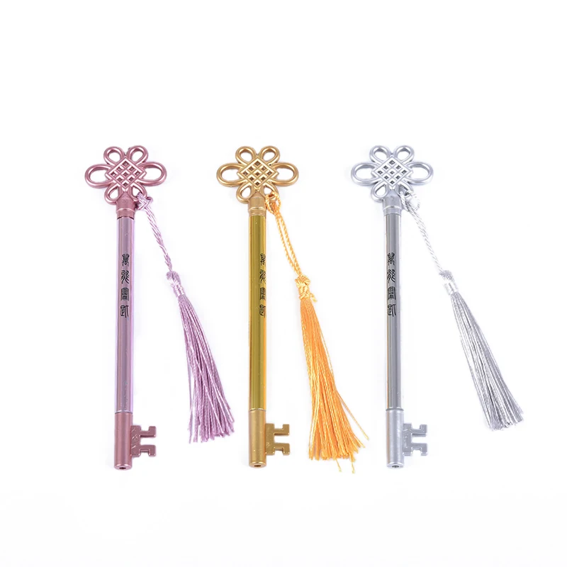 Милая китайская гелевая ручка с узлом для ключей креативная кисточкой