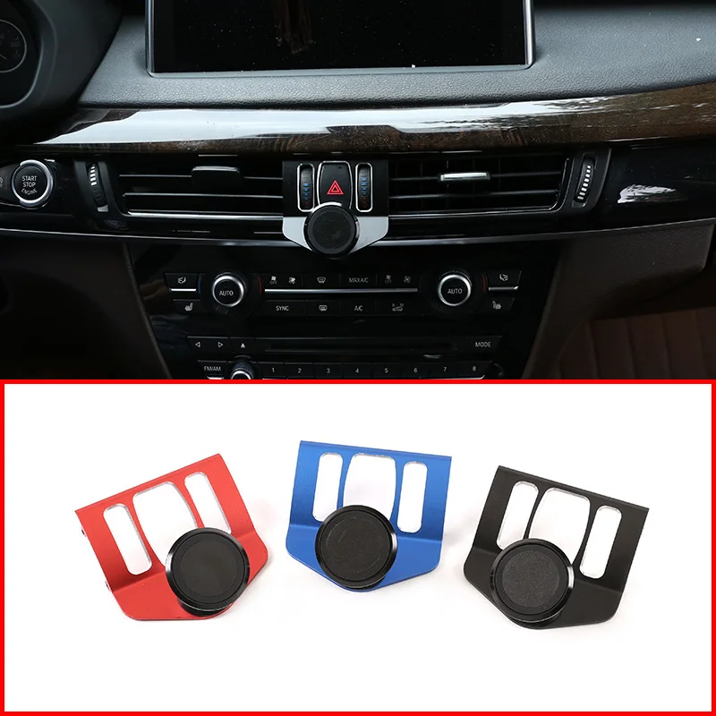Для BMW X5 X6 F15 F16 2014 2018 3 Цвета алюминиевый сплав мобильный телефон держатель системы