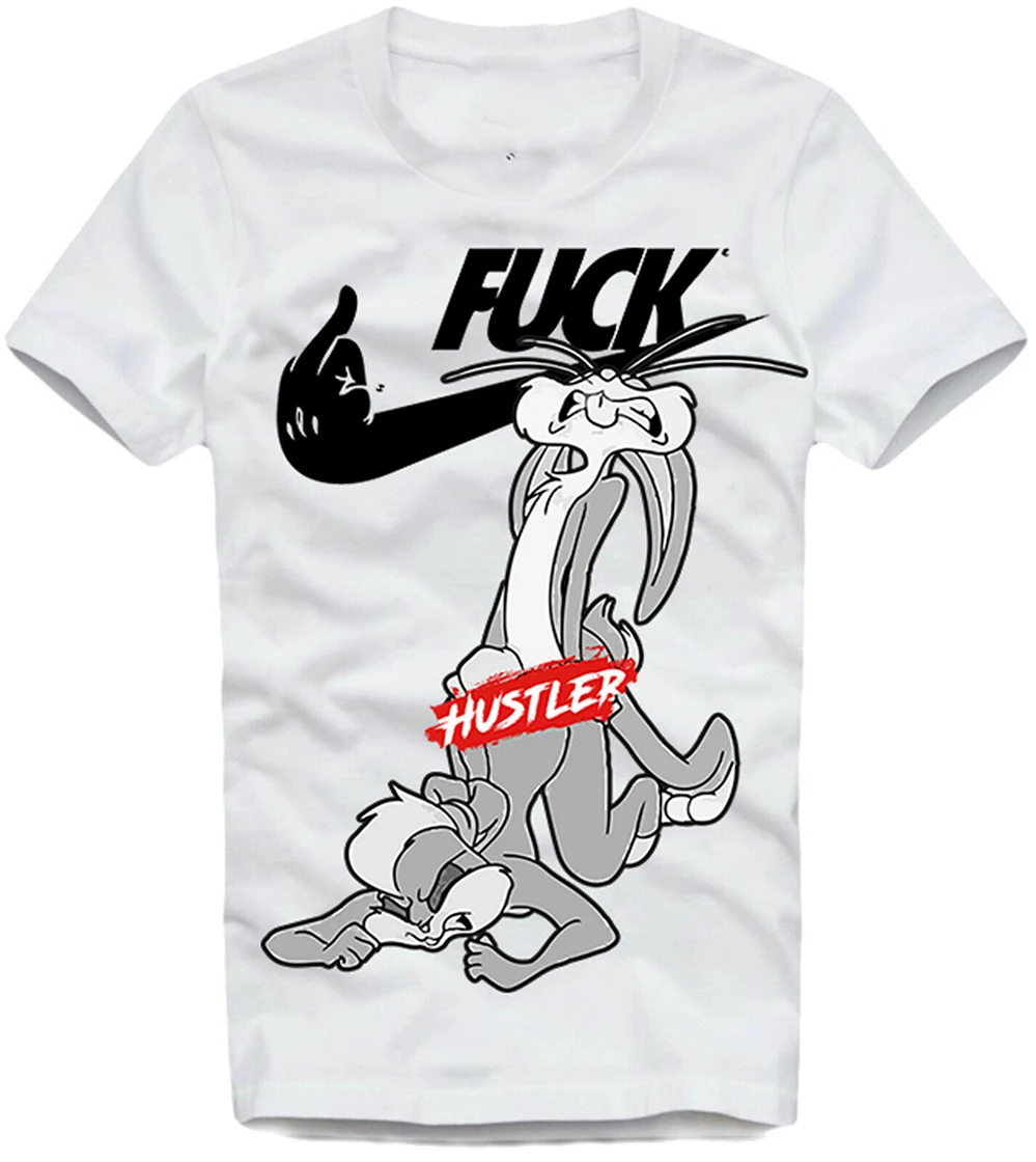 E1Syndicate футболка Hustler Bugs Bunny Pepe Le Pew Gay Schwul Lgbt Queer 4371 новая забавная | Мужская одежда