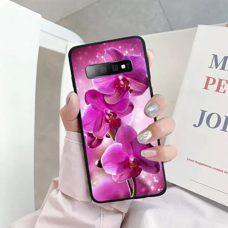

Orchid Flowers Phone Case For Samsung S6 S7 edge S8 S9 S10 e plus A10 A50 A70 note8 J7 2017