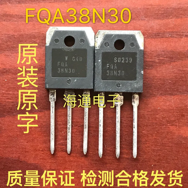 

Original Used Goods 10pcs/lot FQA38N30 38n30 MOSFET N-CH 300V 38.4A TO-3P TO-247 38n30 High Power Transistor