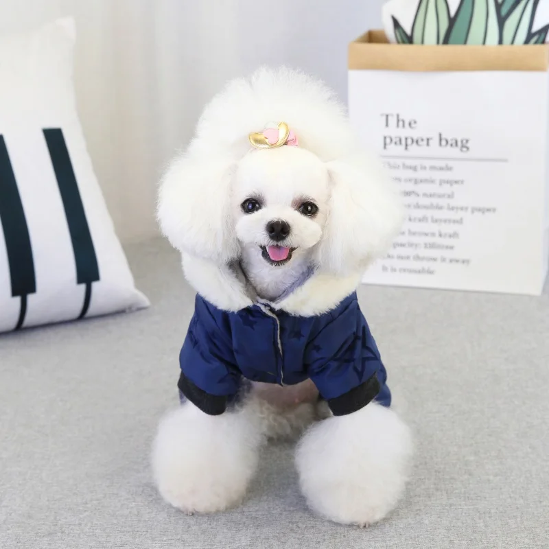 Pet Dog Clothes Winter Warm Coat Thicken Clothing For Dogs Costume Jumpsuit Hoodies Jacket Supplies perros | Дом и сад