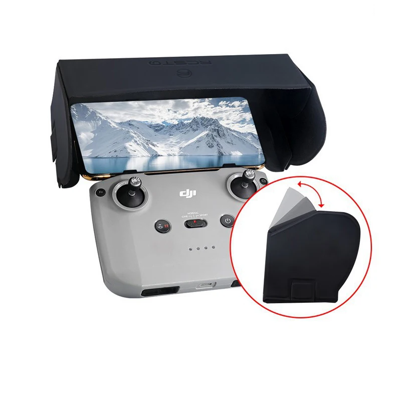 remote control sunshade mobile phone hood anti glare for dji mavic air 2 air 2s mavic mini 2 mavic 3 drone accessories free global shipping