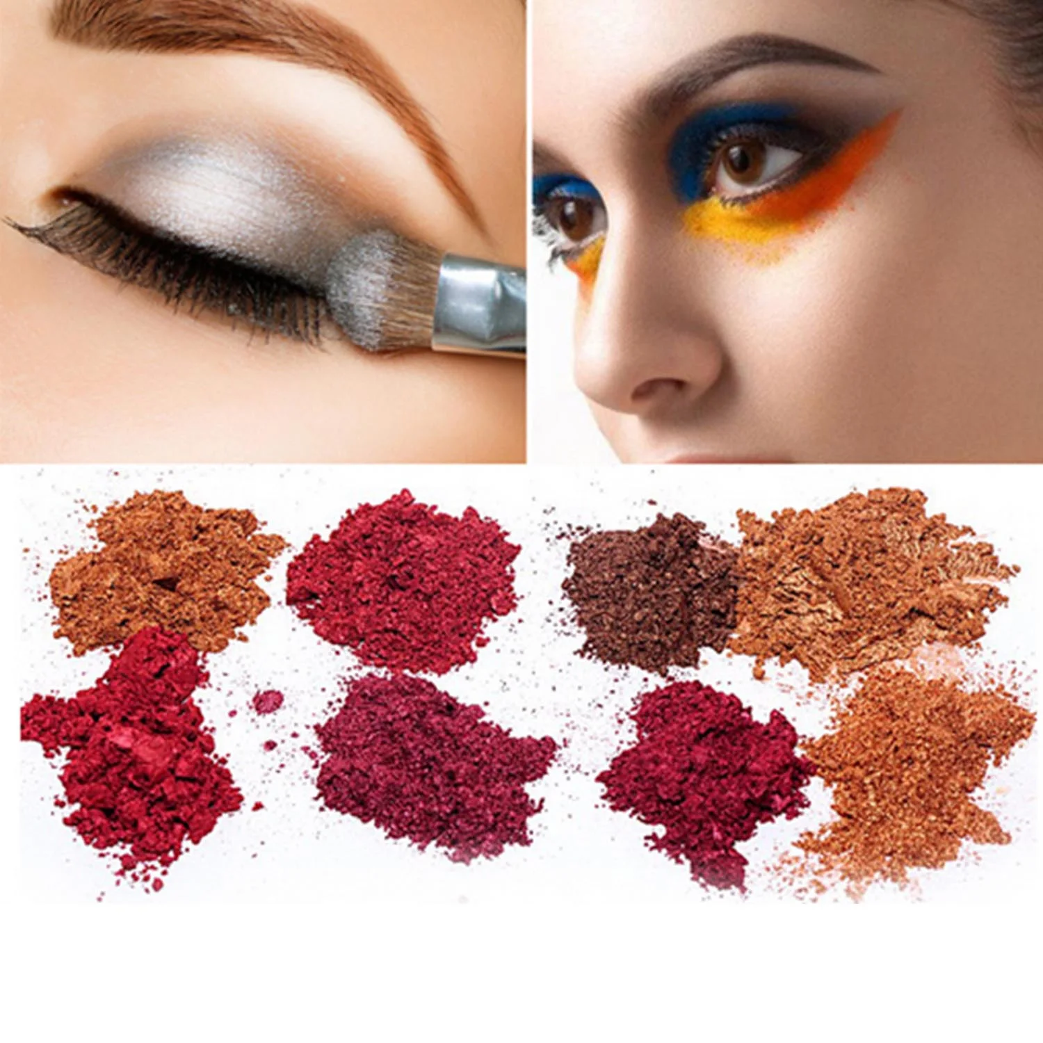 12 шт. смешанные цвета пигменты слюда жемчуг пудра для слайма сделай сам